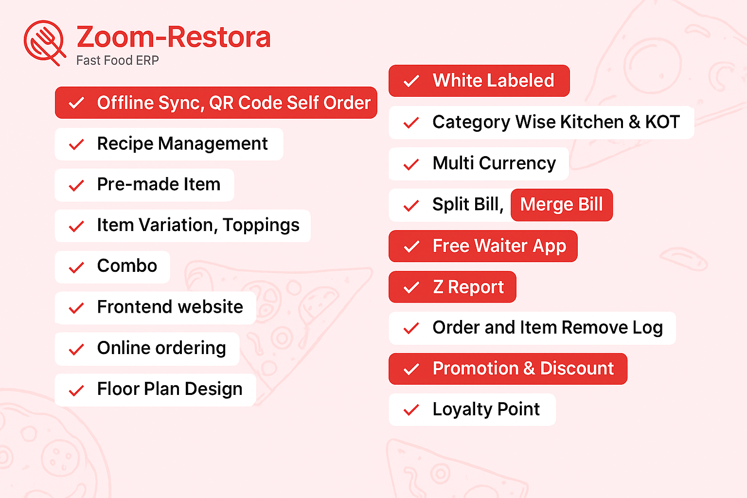 Zoom-Restora - Next Gen Restaurant POS (SAAS )