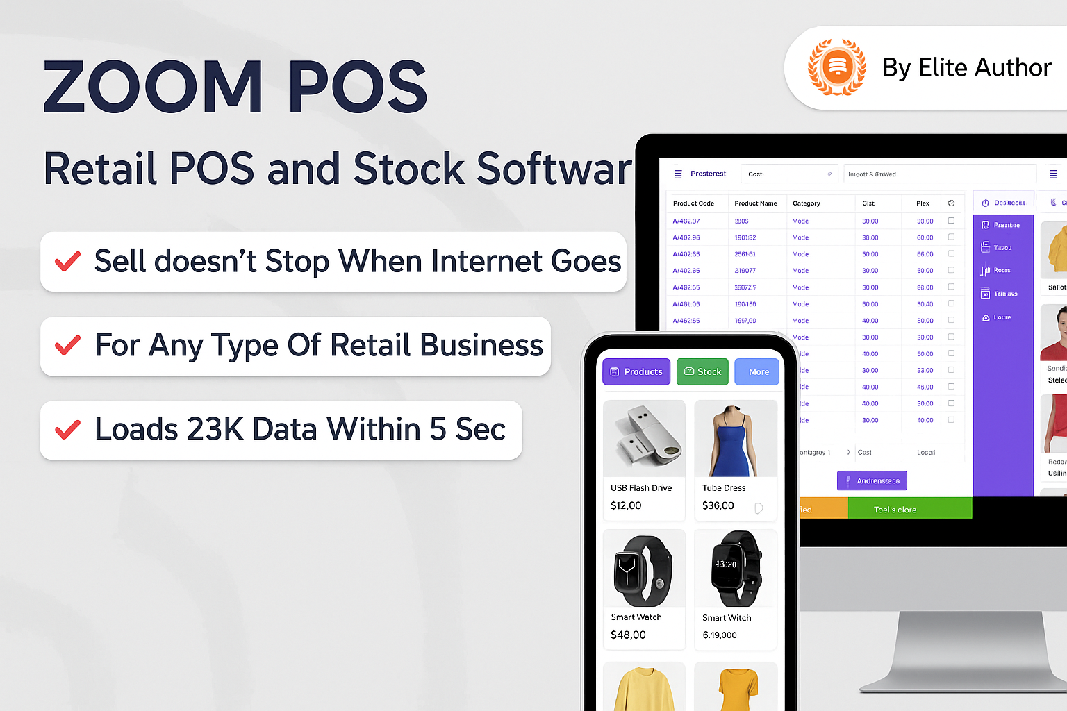 ZOOM POS - Retail POS and Stock Software SAAS (Whatsapp and sms API ingerated)
