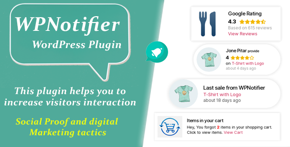 WPNotifier - Notification WordPress Marketing Plugin For Visitors Attention and Social Proof