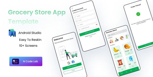 Grocery Store App || Grocery App Template