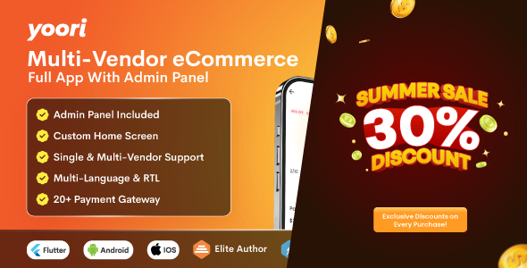 YOORI - Flutter Multi-Vendor eCommerce Customer App