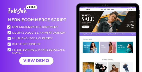 Fabyoh -  MERN Stack Ecommerce Script