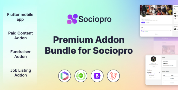 Premium Addon Bundle for Sociopro Private Social Network
